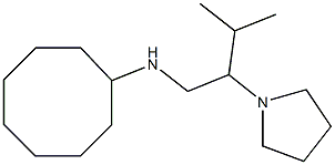 N-[3-methyl-2-(pyrrolidin-1-yl)butyl]cyclooctanamine Struktur