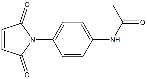 N-[4-(2,5-dioxo-2,5-dihydro-1H-pyrrol-1-yl)phenyl]acetamide Struktur