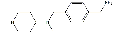 N-[4-(aminomethyl)benzyl]-N,1-dimethylpiperidin-4-amine Struktur