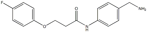 N-[4-(aminomethyl)phenyl]-3-(4-fluorophenoxy)propanamide Struktur