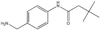 N-[4-(aminomethyl)phenyl]-3,3-dimethylbutanamide Struktur