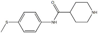 N-[4-(methylsulfanyl)phenyl]piperidine-4-carboxamide Struktur