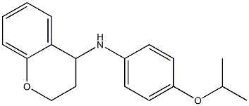 N-[4-(propan-2-yloxy)phenyl]-3,4-dihydro-2H-1-benzopyran-4-amine Struktur