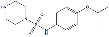 N-[4-(propan-2-yloxy)phenyl]piperazine-1-sulfonamide Struktur