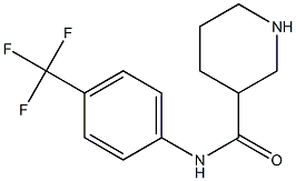 N-[4-(trifluoromethyl)phenyl]piperidine-3-carboxamide Struktur