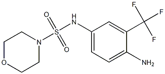 N-[4-amino-3-(trifluoromethyl)phenyl]morpholine-4-sulfonamide Struktur