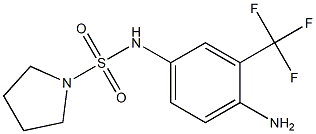 N-[4-amino-3-(trifluoromethyl)phenyl]pyrrolidine-1-sulfonamide Struktur