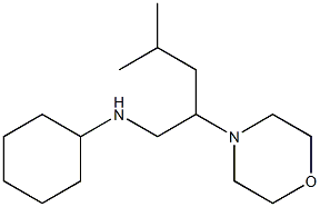 N-[4-methyl-2-(morpholin-4-yl)pentyl]cyclohexanamine Struktur