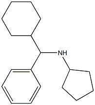 N-[cyclohexyl(phenyl)methyl]cyclopentanamine Struktur