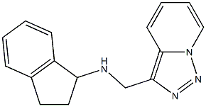 N-{[1,2,4]triazolo[3,4-a]pyridin-3-ylmethyl}-2,3-dihydro-1H-inden-1-amine Struktur