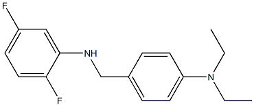 N-{[4-(diethylamino)phenyl]methyl}-2,5-difluoroaniline Struktur