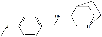 N-{[4-(methylsulfanyl)phenyl]methyl}-1-azabicyclo[2.2.2]octan-3-amine Struktur