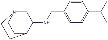 N-{[4-(propan-2-yl)phenyl]methyl}-1-azabicyclo[2.2.2]octan-3-amine Struktur