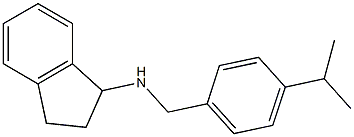 N-{[4-(propan-2-yl)phenyl]methyl}-2,3-dihydro-1H-inden-1-amine Struktur