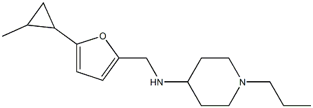 N-{[5-(2-methylcyclopropyl)furan-2-yl]methyl}-1-propylpiperidin-4-amine Struktur