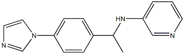 N-{1-[4-(1H-imidazol-1-yl)phenyl]ethyl}pyridin-3-amine Struktur