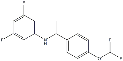 N-{1-[4-(difluoromethoxy)phenyl]ethyl}-3,5-difluoroaniline Struktur