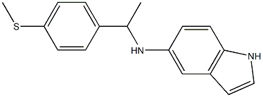 N-{1-[4-(methylsulfanyl)phenyl]ethyl}-1H-indol-5-amine Struktur