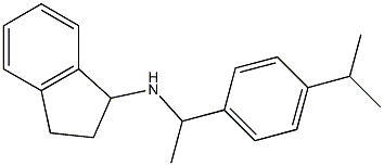 N-{1-[4-(propan-2-yl)phenyl]ethyl}-2,3-dihydro-1H-inden-1-amine Struktur