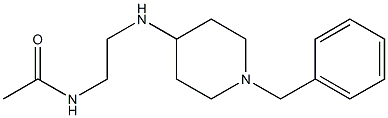 N-{2-[(1-benzylpiperidin-4-yl)amino]ethyl}acetamide Struktur