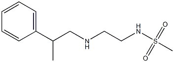 N-{2-[(2-phenylpropyl)amino]ethyl}methanesulfonamide Struktur