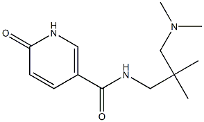 N-{2-[(dimethylamino)methyl]-2-methylpropyl}-6-oxo-1,6-dihydropyridine-3-carboxamide Struktur