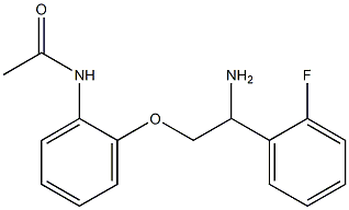 N-{2-[2-amino-2-(2-fluorophenyl)ethoxy]phenyl}acetamide Struktur