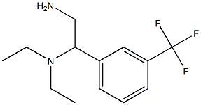 N-{2-amino-1-[3-(trifluoromethyl)phenyl]ethyl}-N,N-diethylamine Struktur