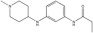 N-{3-[(1-methylpiperidin-4-yl)amino]phenyl}propanamide Struktur