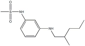 N-{3-[(2-methylpentyl)amino]phenyl}methanesulfonamide Struktur