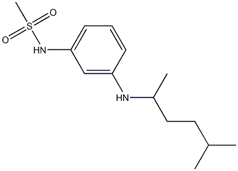 N-{3-[(5-methylhexan-2-yl)amino]phenyl}methanesulfonamide Struktur