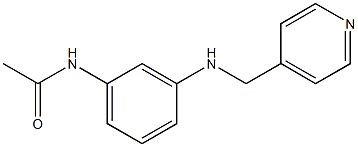 N-{3-[(pyridin-4-ylmethyl)amino]phenyl}acetamide Struktur