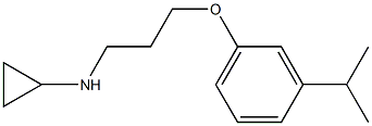 N-{3-[3-(propan-2-yl)phenoxy]propyl}cyclopropanamine Struktur