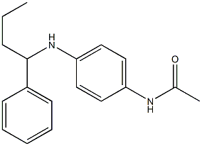 N-{4-[(1-phenylbutyl)amino]phenyl}acetamide Struktur