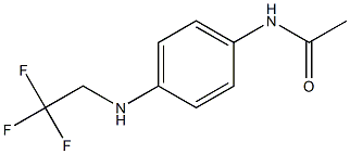 N-{4-[(2,2,2-trifluoroethyl)amino]phenyl}acetamide Struktur