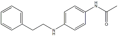 N-{4-[(2-phenylethyl)amino]phenyl}acetamide Struktur