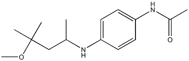 N-{4-[(4-methoxy-4-methylpentan-2-yl)amino]phenyl}acetamide Struktur