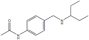 N-{4-[(pentan-3-ylamino)methyl]phenyl}acetamide Struktur