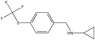 N-{4-[(trifluoromethyl)thio]benzyl}cyclopropanamine Struktur