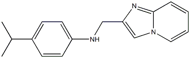 N-{imidazo[1,2-a]pyridin-2-ylmethyl}-4-(propan-2-yl)aniline Struktur