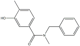 N-benzyl-3-hydroxy-N,4-dimethylbenzamide Struktur