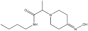 N-butyl-2-[4-(hydroxyimino)piperidin-1-yl]propanamide Struktur