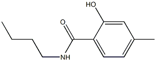 N-butyl-2-hydroxy-4-methylbenzamide Struktur