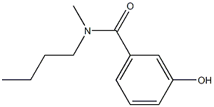 N-butyl-3-hydroxy-N-methylbenzamide Struktur