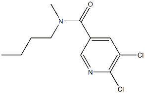 N-butyl-5,6-dichloro-N-methylpyridine-3-carboxamide Struktur