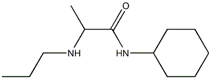 N-cyclohexyl-2-(propylamino)propanamide Struktur