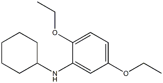 N-cyclohexyl-2,5-diethoxyaniline Struktur