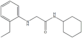 N-cyclohexyl-2-[(2-ethylphenyl)amino]acetamide Struktur