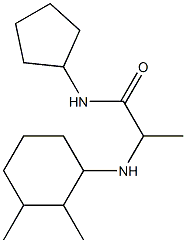 N-cyclopentyl-2-[(2,3-dimethylcyclohexyl)amino]propanamide Struktur