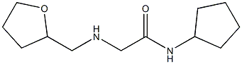 N-cyclopentyl-2-[(oxolan-2-ylmethyl)amino]acetamide Struktur